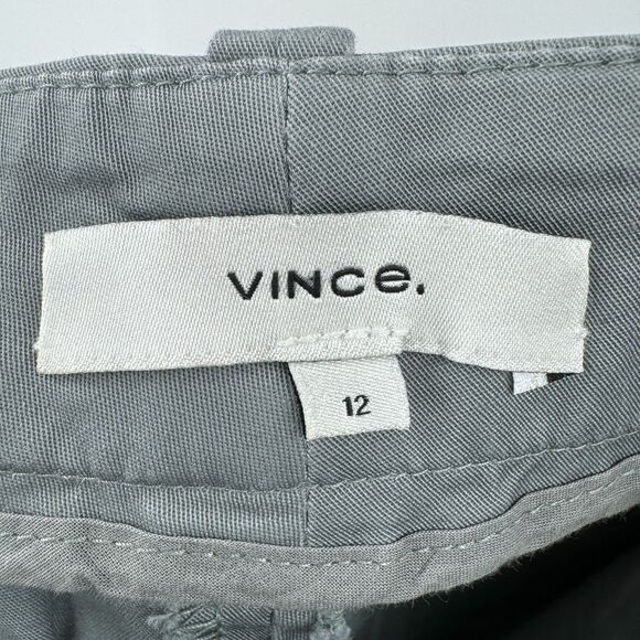 VINCE Gray Classic Coin Pocket Chino Khaki Ankle Pants Size 12 - Picture 5 of 6